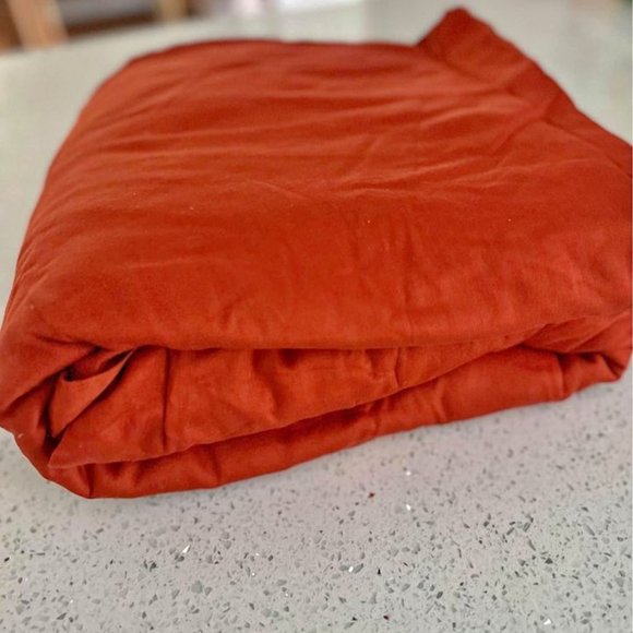 Like-new IKEA King Size Burnt Orange Duvet Cover